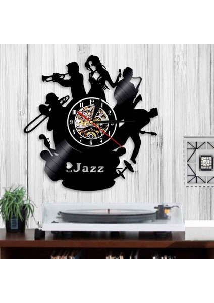 Müzik Vinil Plak Duvar Saati -Müzik Grubu Desenli Vinil Duvar Saati - Vinil Saat - Oturma Odası Duvar Dekoru - Müzik Aşığı Için Eşsiz Hediyeler (Yurt Dışından) fırsatları