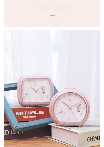 Öğrenciler, Çocuklar ve Yetişkinler Için Parlak Sevimli Saatli 4,7 Inç Basit Sessiz Başucu Çalar Saat (Pembe) (Yurt Dışından) fırsatları