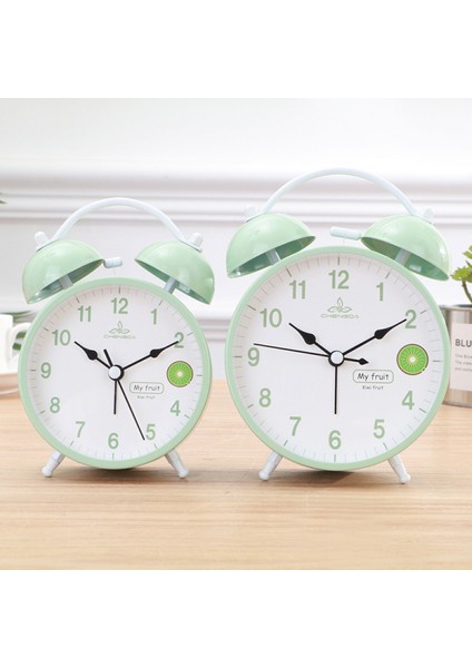 5.7 Inç Basit Stil Metal Çift Çan Öğrenci Çocuk Yetişkin Sevimli Dilsiz Saat Yatak Odası Başucu Küçük Çalar Saat (Yeşil) (Yurt Dışından) fiyatları