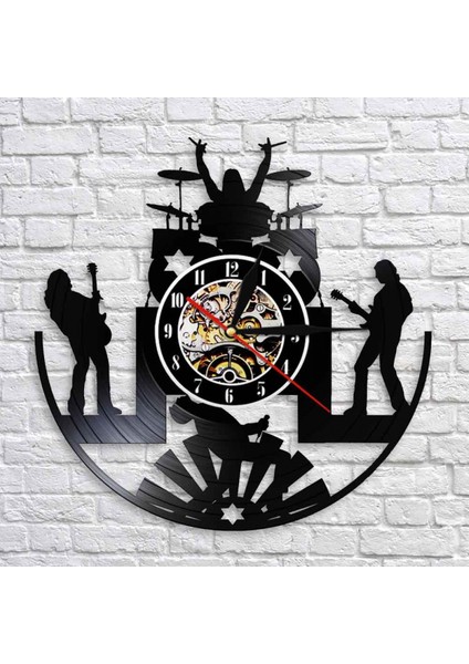 Müzik Vinil Kayıt Duvar Saati -Moda Müzik Grubu Enstrümanları Vinil Duvar Saati - Vinil Saat - Oturma Odası Duvar Dekoru - Müzik Aşığı Için Eşsiz Hediyeler (Yurt Dışından) fiyatları