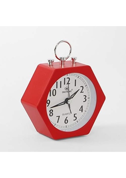 Alarm Altıgen Masa Masa Saati Sizi Uyandırır Sessiz Çalışma Yatak Odası Ofis Için Mükemmel Kırmızı (Yurt Dışından) fiyatları