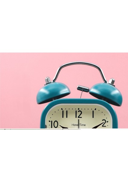 Öğrenciler, Çocuklar ve Yetişkinler Için 3 Inç Kare Metal Parlak Sevimli Çalar Saat Sessiz Çalar Saat (Mavi) (Yurt Dışından) modelleri