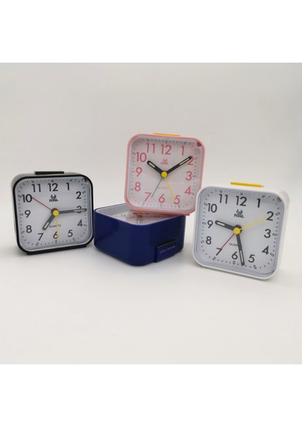 Başucu Gece Standı Için Küçük Seyahat Çalar Saat Analog Kuvars Çalar Saat-Siyah (Yurt Dışından) fiyatları