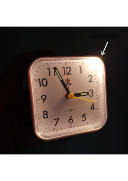 Başucu Gece Standı Için Küçük Seyahat Çalar Saat Analog Kuvars Çalar Saat-Siyah (Yurt Dışından) fırsatları