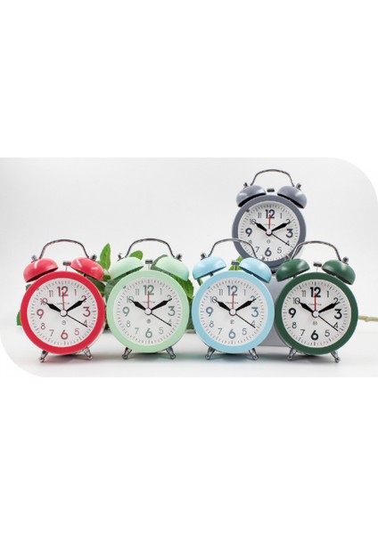 Inç Çalar Saat, Analog Metal Çalar Saat, Öğrenci Ev Dekorasyonu Masaüstü Saati (Yurt Dışından)