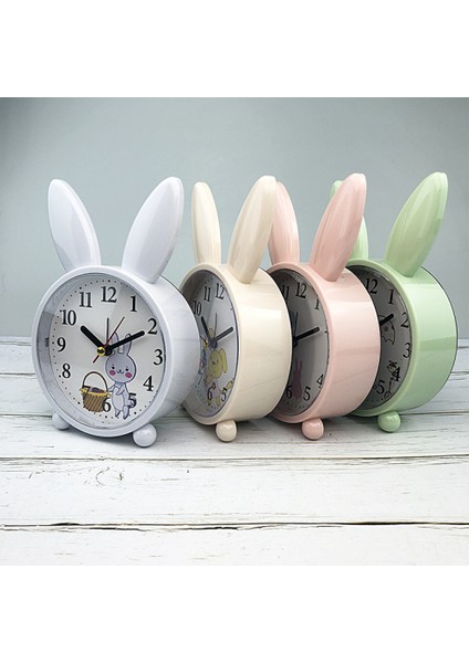 Yatak Odası Çalar Saat, Tavşan Kulakları Çalar Saat, Öğrenci Ev Dekorasyonu Masaüstü Saati (Yurt Dışından) fiyatları