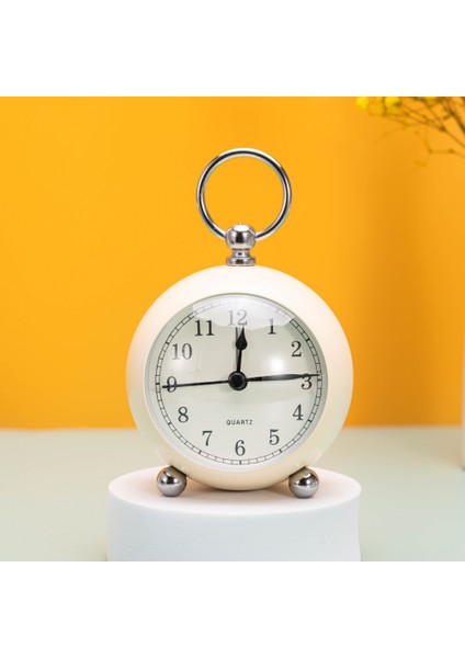 Yatak Odası Çalar Saat, Metal Çalar Saat, Öğrenci Ev Dekorasyonu Masaüstü Saati (Yurt Dışından)