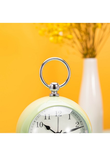 Yatak Odası Çalar Saat, Metal Çalar Saat, Öğrenci Ev Dekorasyonu Masaüstü Saati (Yurt Dışından) indirimleri