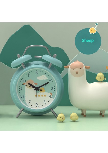 Yatak Odası Çalar Saat, Sevimli Çalar Saat, Öğrenci Ev Dekorasyonu Masaüstü Saati (Yurt Dışından)