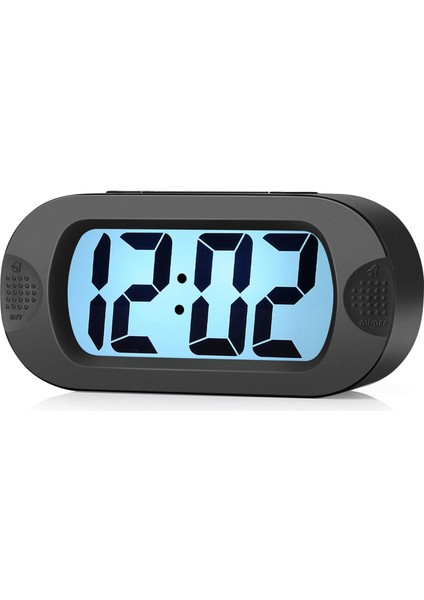 Çocuk Çalar Saat - Erteleme ve Gece Işığı ile Büyük Dijital LCD Seyahat Alarm Saatleri - Artan Ses ve Elde Taşınabilir Boyut - Çocuklar Için En Iyi Hediye (Siyah) (Yurt Dışından)