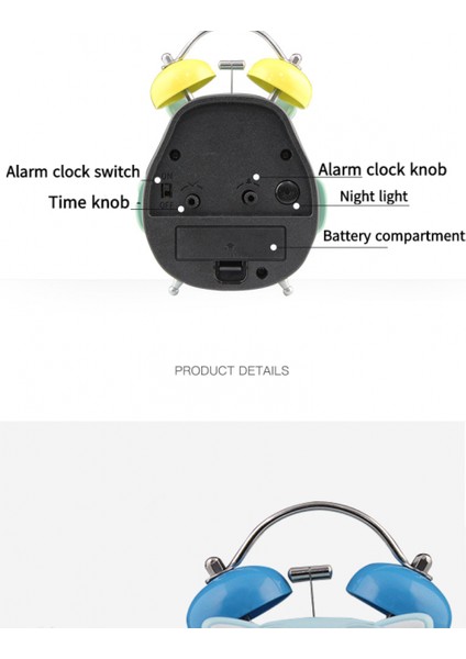 Yatak Odaları Için Çalar Saatler, Karikatür Çalar Saat Baykuş Çalar Saat, Öğrenci Çocuk Ev Dekorasyonu Masaüstü Saati (Yeşil) (Yurt Dışından) fiyatları