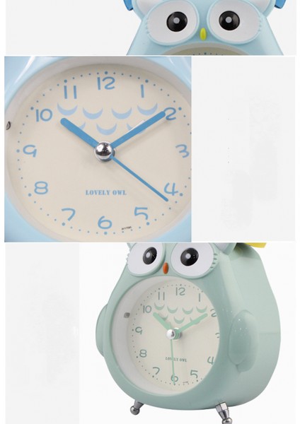 Yatak Odaları Için Çalar Saatler, Karikatür Çalar Saat Baykuş Çalar Saat, Öğrenci Çocuk Ev Dekorasyonu Masaüstü Saati (Yeşil) (Yurt Dışından) fırsatları