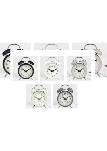 4 Inç Yatak Odası Çalar Saat, Metal Çalar Saat, Öğrenci Ev Dekorasyonu Masaüstü Saati (Yurt Dışından) modelleri