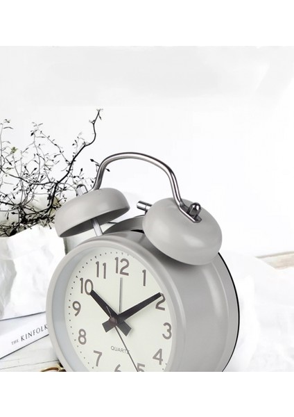 4 Inç Yatak Odası Çalar Saat, Metal Çalar Saat, Öğrenci Ev Dekorasyonu Masaüstü Saati (Yurt Dışından) fırsatları