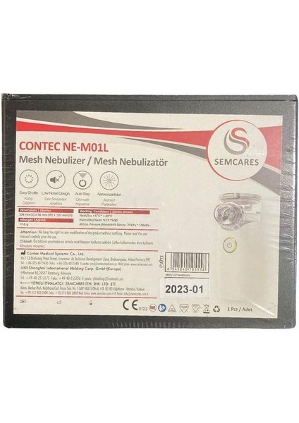 Semcares - Contec Mesh Nebulizatör REF:NE-M01L