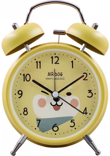 Yatak Odaları Için Çalar Saatler, Hayvan Çalar Saat, Öğrenci Ev Dekorasyonu Masaüstü Saati (Sarı) (Yurt Dışından)
