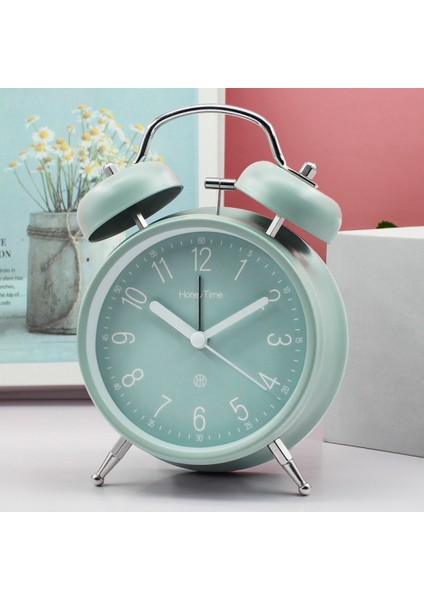 Inç Çalar Saat, Analog Metal Çalar Saat, Öğrenci Ev Dekorasyonu Masaüstü Saati (Yurt Dışından)
