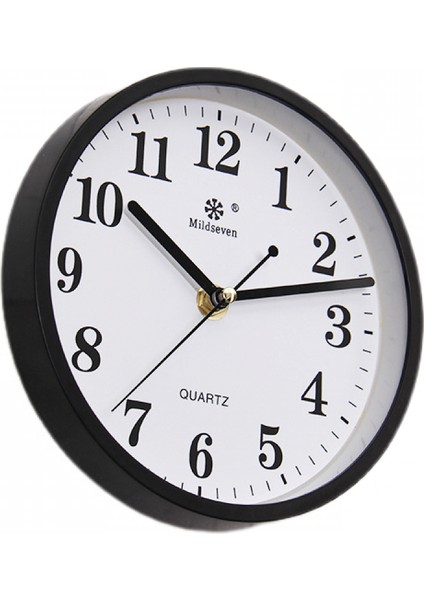 Analog Çalar Saat Geçmez,7 Inç Sessiz Saat Eski Çalar Saat Başucu/masa Saati Pille Çalışan (Siyah) (Yurt Dışından)