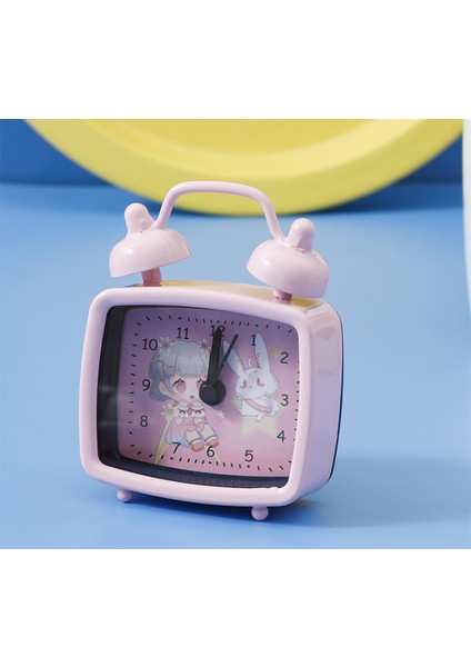 Mini Küçük Alarm Saati, Kız ve Erkek Çocuklar Için Basit Yaratıcı Saat, Öğrenci Odasındaki Başucu Alarm Saati Için Uygun (Yurt Dışından)