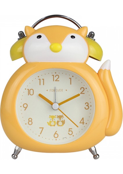 Yatak Odası Çalar Saat, Tilki Çalar Saat, Öğrenci Ev Dekorasyonu Masaüstü Saati (Yurt Dışından)