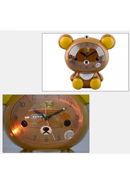 Yatak Odaları Için Çalar Saatler, Karikatür Çalar Saat Ayı Çalar Saat Gece Lambası, Öğrenci Çocuk Ev Dekorasyonu Masaüstü Saati (Mavi) (Yurt Dışından) fırsatları