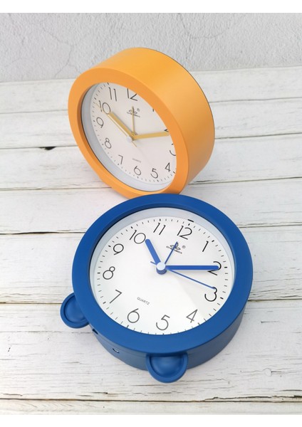5 Inç Basit Stil Avrupa Tarzı Öğrenci Çocuk Sevimli Saat Yatak Odası Sessiz Başucu Küçük Çalar Saat (Yuvarlak Sarı) (Yurt Dışından) modelleri