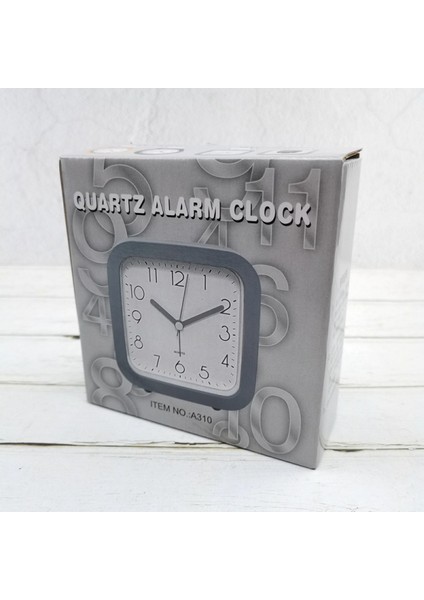 5 Inç Basit Stil Avrupa Tarzı Öğrenci Çocuk Sevimli Saat Yatak Odası Sessiz Başucu Küçük Çalar Saat (Kare Gri) (Yurt Dışından) fırsatları