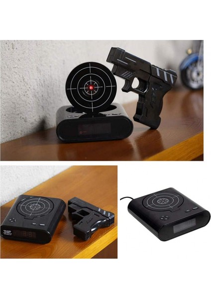 Hedef Uyandırma Çalar Saat, Yaratıcı Atış Alarmı Ağır Uyuyanlar Için Kişiselleştirilmiş 12 Saatlik Dijital Ekran, Erkekler Kızlar Için Yenilikçi Hediye (Siyah (Yurt Dışından) fırsatları