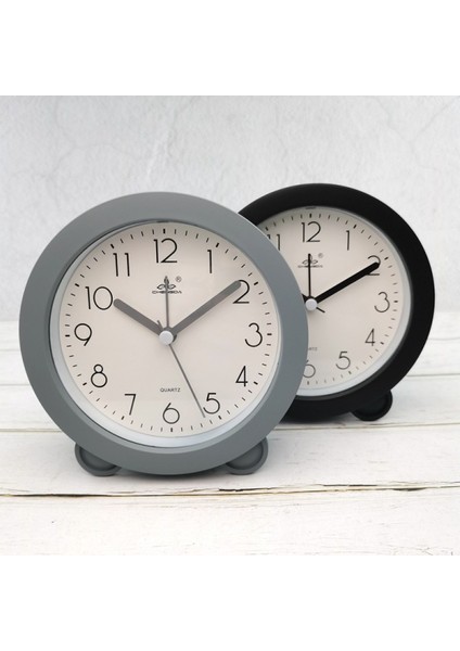 5 Inç Basit Stil Avrupa Tarzı Öğrenci Çocuk Sevimli Saat Yatak Odası Sessiz Başucu Küçük Çalar Saat (Yuvarlak Gri) (Yurt Dışından) fiyatları