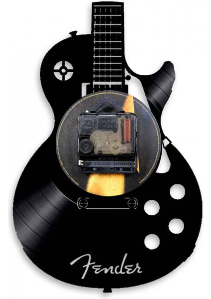 12 Inç Vinil Kayıt Duvar Saati Oturma Odası Çalışma Retro Gitar CD Kayıt Duvar Saati Dilsiz Saat (Yurt Dışından) fiyatları
