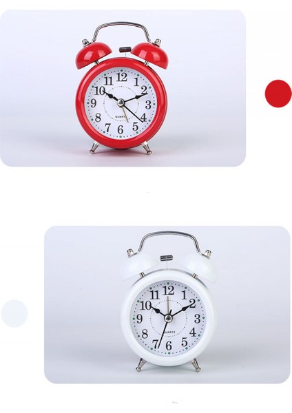 Stereoskopik Kadranlı, Arkadan Aydınlatmalı, Pille Çalışan Yüksek Sesli Çalar Saatli 4 Inç Ikiz Zil Çalar Saat-Siyah (Yurt Dışından) indirimleri