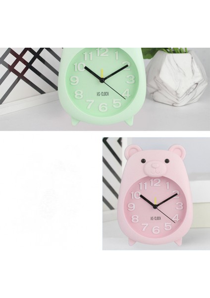 Çocuk Çalar Saat, Karikatür Çalar Saat Küçük Ayı Çalar Saat, Öğrenci Çocuk Ev Dekorasyonu Masaüstü Saati (Pembe) (Yurt Dışından) modelleri