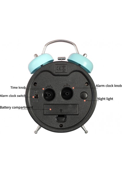 Inç Çalar Saat, Analog Metal Çalar Saat, Öğrenci Ev Dekorasyonu Masaüstü Saati (Yurt Dışından) fırsatları