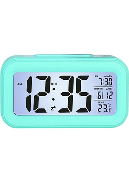 Justup Pil Kumandalı Akülü Dijital Çalar Saat Yatak Odası Ofis Ağır Uyuyan Çocuklar Için (Mavi) (Yurt Dışından)