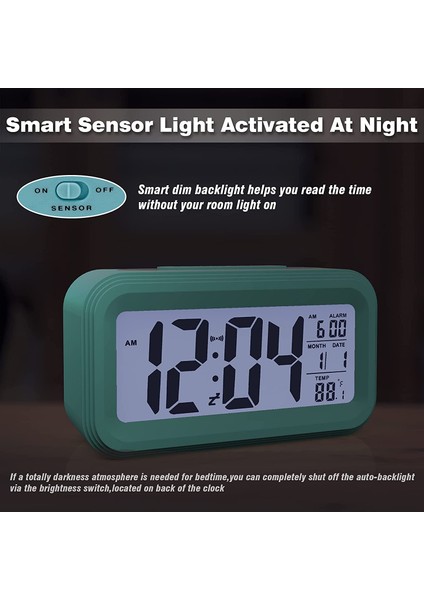 Justup Pil Kumandalı Akülü Dijital Çalar Saat Yatak Odası Ofis Ağır Uyuyan Çocuklar Için (Mavi) (Yurt Dışından) fiyatları