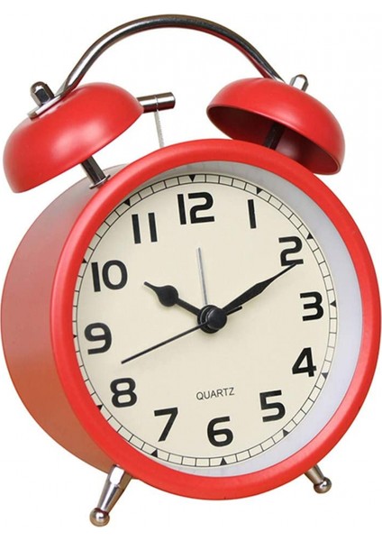 外贸亚马逊爆款热卖4寸金属复古闹钟打铃钟简约静音闹钟 创意 (Yurt Dışından)