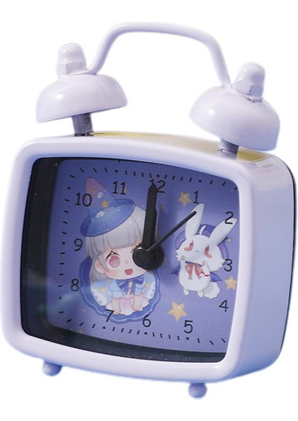 Mini Küçük Alarm Saati, Kız ve Erkek Çocuklar Için Basit Yaratıcı Saat, Öğrenci Odasındaki Başucu Alarm Saati Için Uygun (Yurt Dışından)