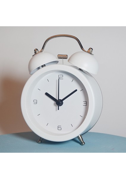 Analog Çalar Saat, 3 Inç Yuvarlak Çalar Saat Geçmeyen, Süper Sessiz Çalar Saat, Masa/yatak Odası Için Basit Şık Tasarım (Yurt Dışından)
