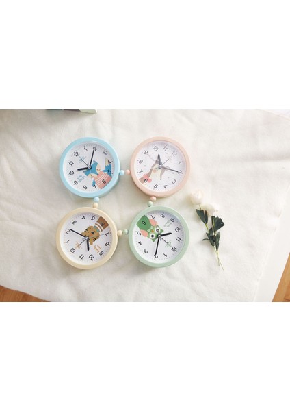 Öğrenciler, Çocuklar ve Yetişkinler Için Uygun, Parlak Sevimli Saatli 4 Inç Basit Sessiz Başucu Çalar Saati (Yeşil) (Yurt Dışından) fırsatları