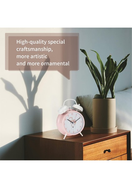 Inç, Kız Yatak Odası Çalar Saati, Sevimli Öğrenci Pembe Saati, Hafif, Kullanımı Kolay Yeniden Uyuyan Çocuk Çalar Saati, (Balon Işaretçi Plakası) (Yurt Dışından) modelleri