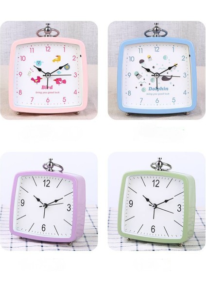 Öğrenciler, Çocuklar ve Yetişkinler Için Uygun, Parlak Sevimli Saatli 4,6 Inç Basit Metal Sessiz Başucu Çalar Saati (Yeşil) (Yurt Dışından) fırsatları