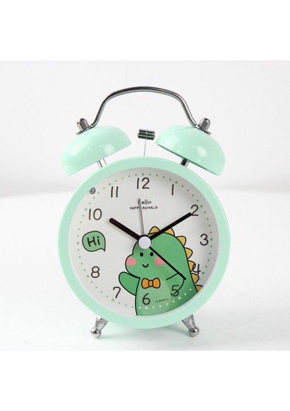 3 Inç Çalar Saat, Analog Metal Hayvan Çalar Saat, Öğrenci Ev Dekorasyonu Masaüstü Saati (Yurt Dışından)