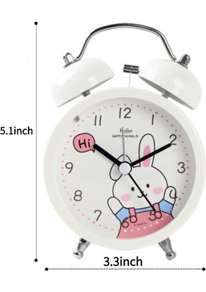 3 Inç Çalar Saat, Analog Metal Hayvan Çalar Saat, Öğrenci Ev Dekorasyonu Masaüstü Saati (Yurt Dışından) fırsatları