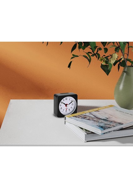 Seyahat Analog Çalar Saat, 2,25 Inç, Erteleme ve Işık Fonksiyonlu Ultra Küçük Saat, Süper Sessiz, Geçişsiz, Pille Çalışan, (Siyah) (Yurt Dışından) modelleri