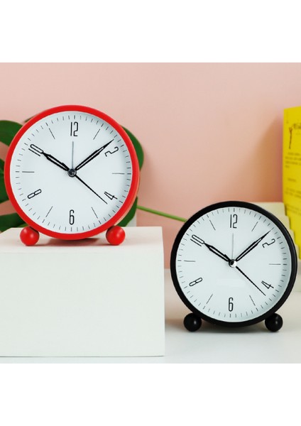 Analog Çalar Saat, 4 Inç Süper Sessiz, Geçmeyen, Gece Işıklı Küçük Saat, Pille Çalışan, Basit Tasarım, Yatak Odası Için, Başucu, Masa-Bej (Yurt Dışından) fiyatları