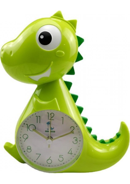 Çalar Saat, Küçük Masa Saati, Sevimli Görünüm, Dinozor Şekilli Masa Çalar Saat, Masa Saati, Akülü Masa Saati, Yatak Odasına Uygun, Oturma Odası, Mutfak, Ofis Sınıfı Yeşil (Yurt Dışından)