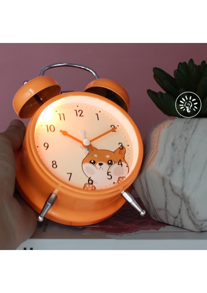 3 Inç Çalar Saat, Analog Metal Hayvan Çalar Saat, Öğrenci Ev Dekorasyonu Masaüstü Saati (Yurt Dışından) fırsatları