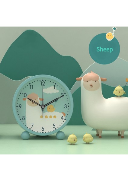 Yatak Odası Çalar Saat, Sevimli Çalar Saat, Öğrenci Ev Dekorasyonu Masaüstü Saati (Yurt Dışından)