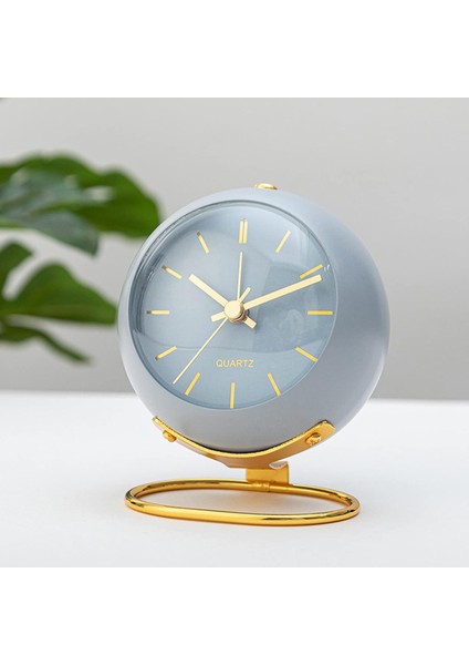 Küçük Masa Saatleri, Avrupa Tarzı Yaratıcı Sessiz Geçmeyen Masa Üstü Çocuk Çalar Saati, Arkadan Aydınlatmalı, Pille Çalışan Metal Basit Masa Saati, Ev Oturma Odası Başucu (Mavi) (Yurt Dışından) fırsatları