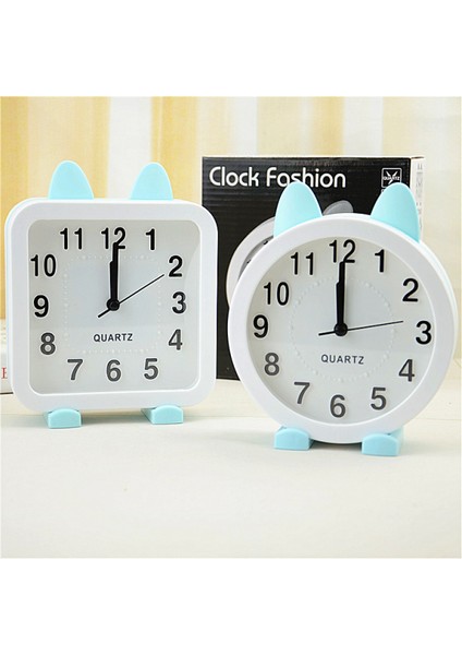 Kızlar Için Kedi Çalar Saat, Çocuklar Için Çizgi Film Alarmı ve Gençler Için Yüksek Sesli Zil ve Ağır Uyuyanlar Için Düğmeli Gece Lambası (Beyaz Kare) (Yurt Dışından) modelleri